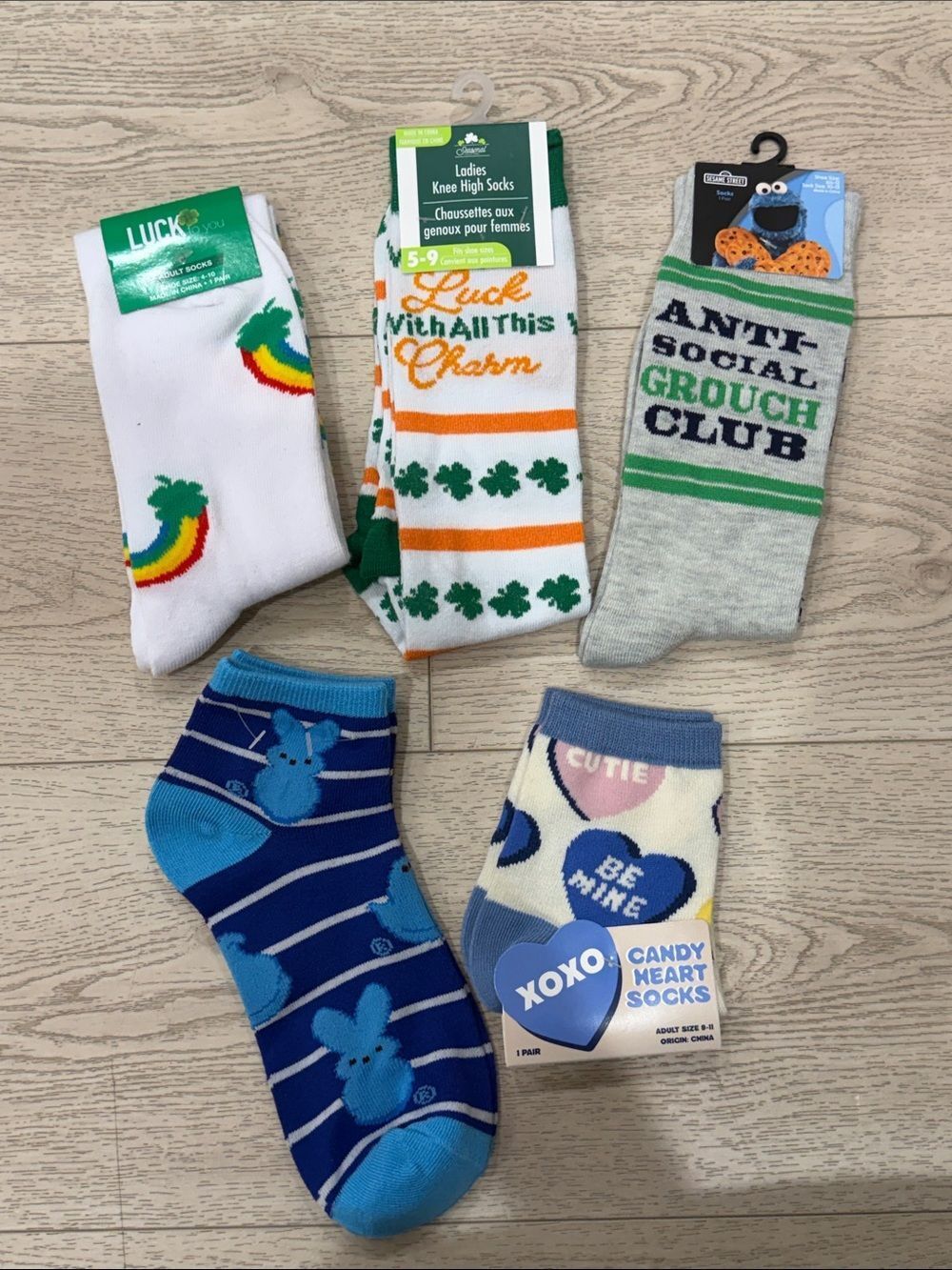 Women’s Saint Patricks Day Assorted Socks